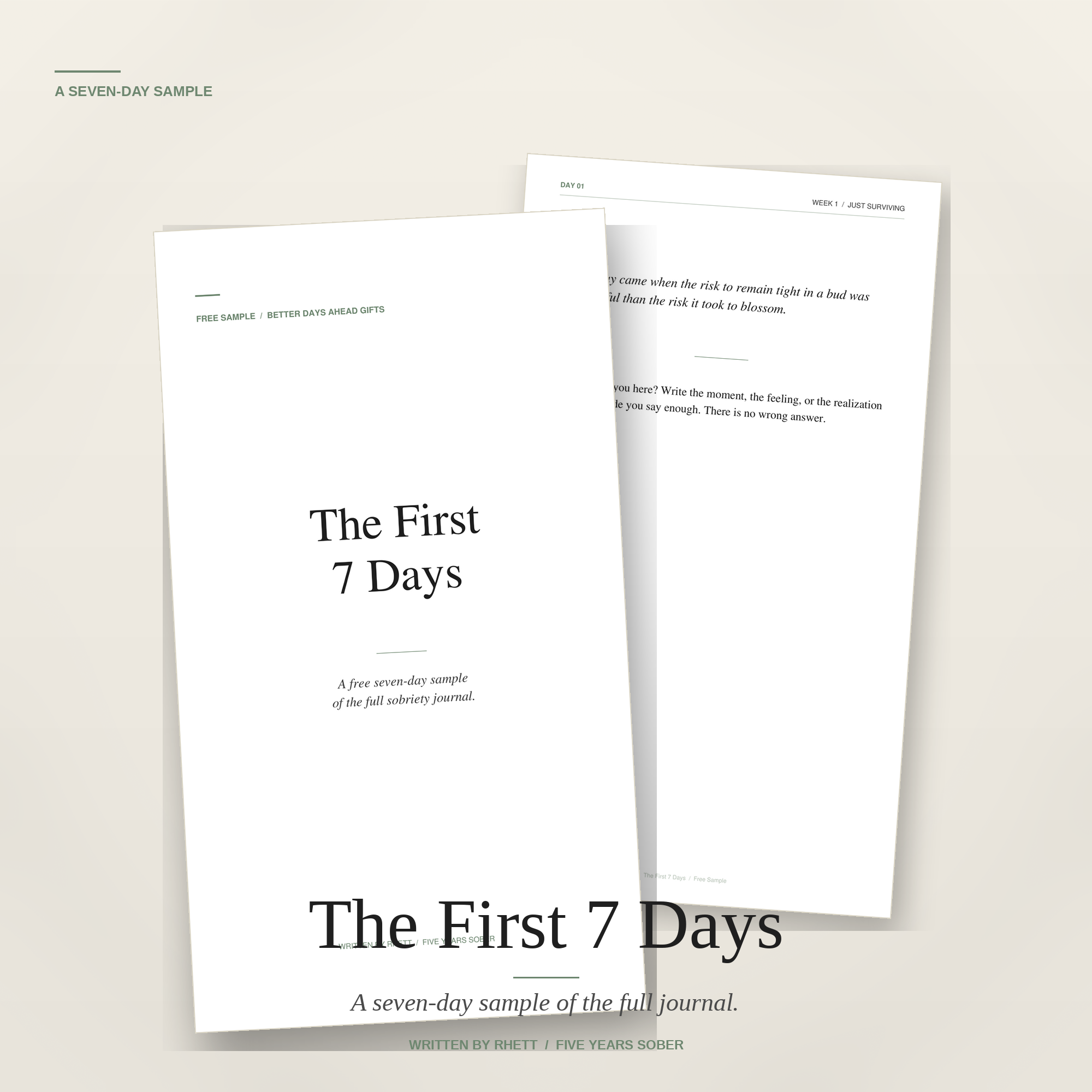The First 7 Days — Free Sample